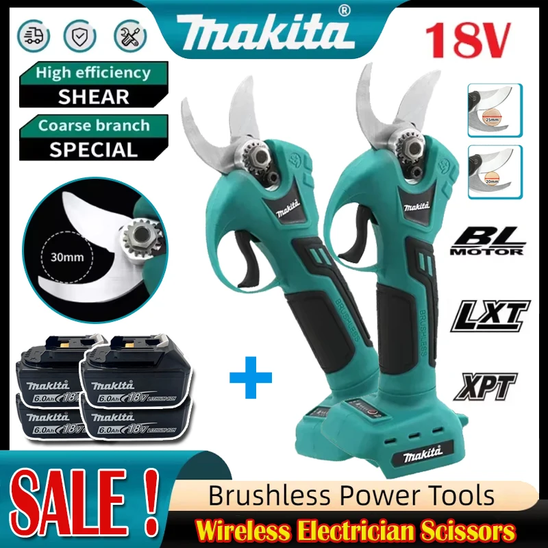 Gardening Tools Vegetables - Makita 18V Akülü Profesyonel Elektrikçi Makası,