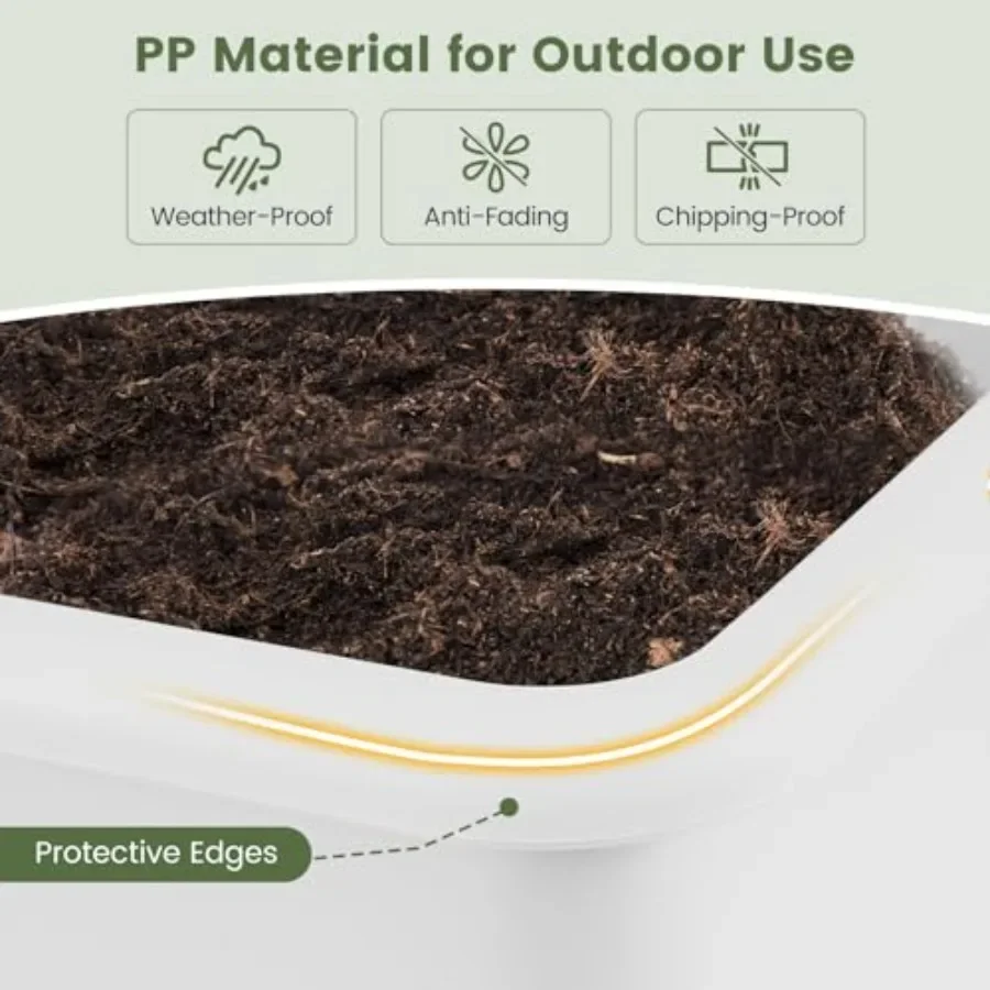 2'li Dış Mekan Yükseltilmiş Ba - Self-Watering Planter incelemesi ve fiyatı